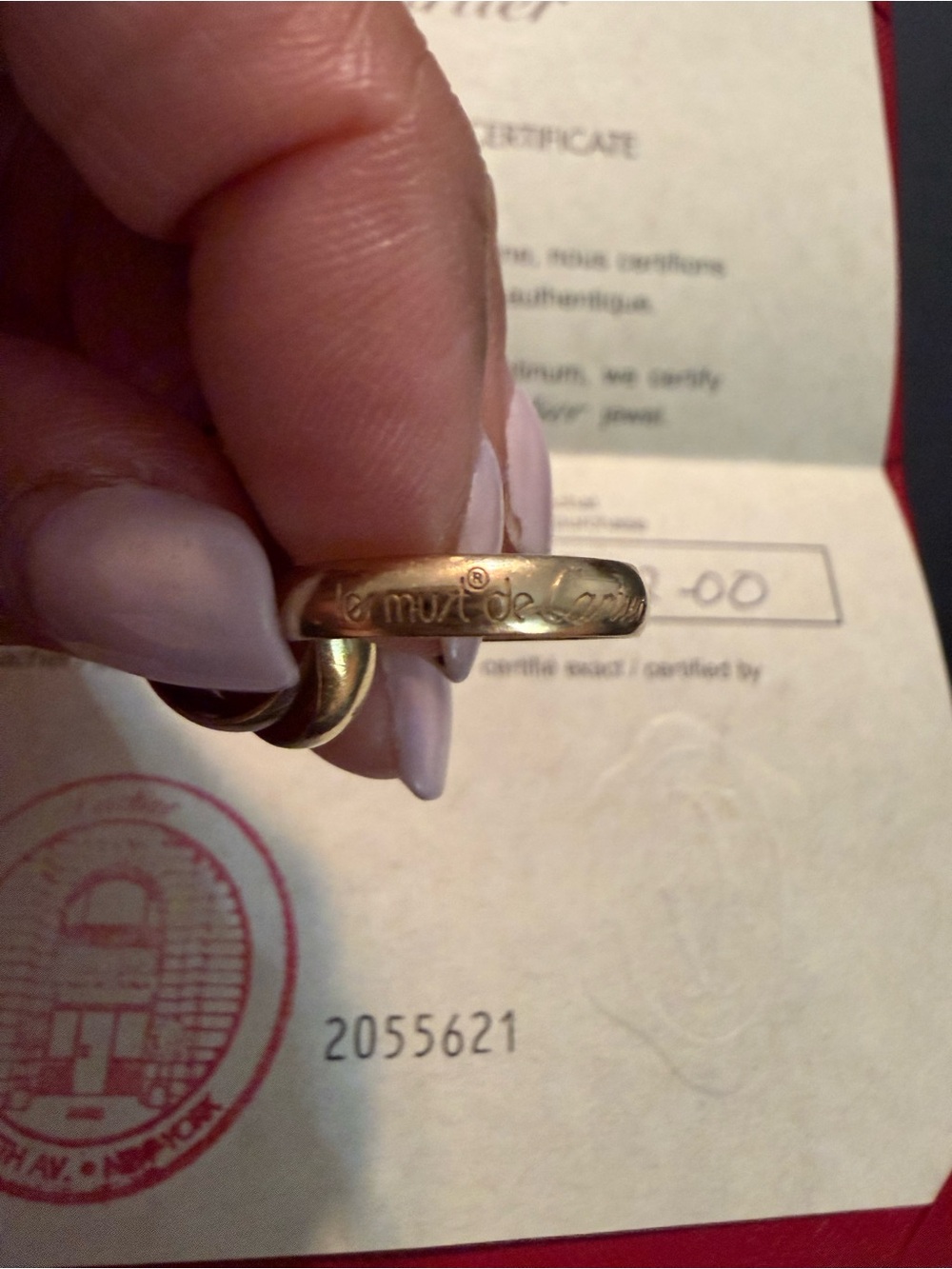 Cartier vintage Le Must de Cartier trinity ring. Size 4. - Picture 11 of 13